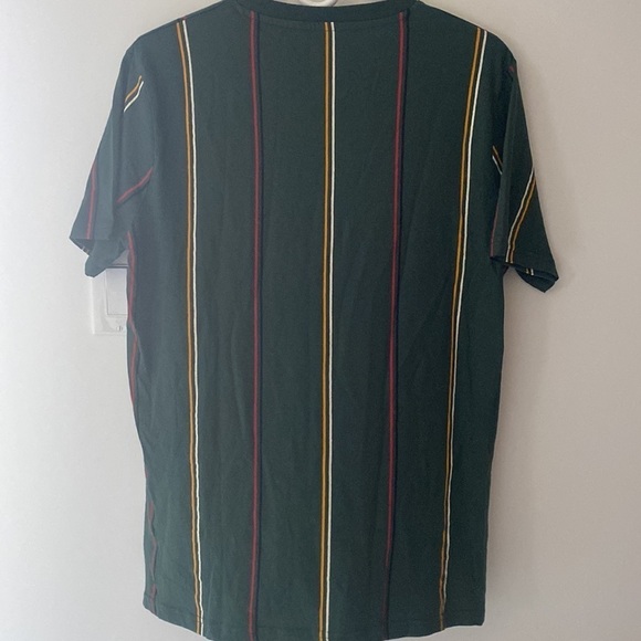WXYZ T-Shirt Green Stripped Men's Medium - Picture 2 of 10